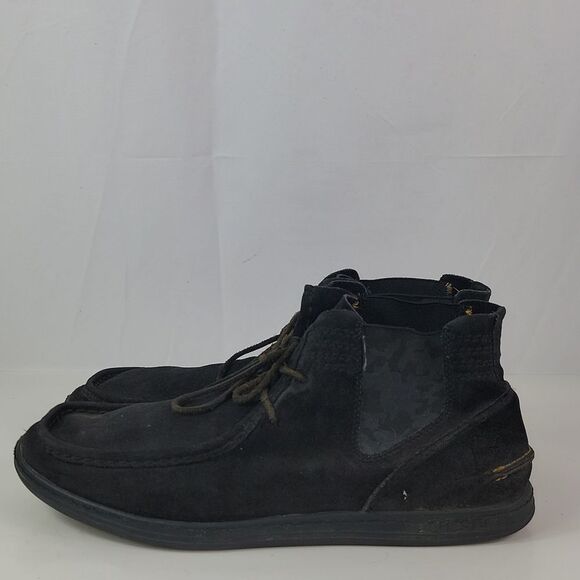 Diesel Bellow Black Suede Lace Up Chukka Men's Boots - Picture 6 of 15